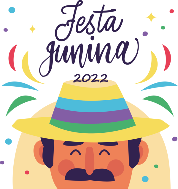 Transparent Festa Junina Party hat Hat Party for Brazilian Festa Junina for Festa Junina