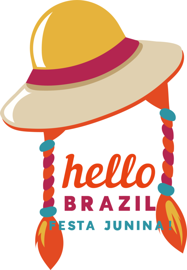 Transparent Festa Junina Hat Logo Design for Brazilian Festa Junina for Festa Junina