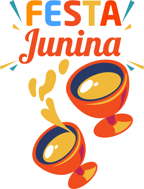 Transparent Festa Junina Design Lobster Line for Brazilian Festa Junina for Festa Junina