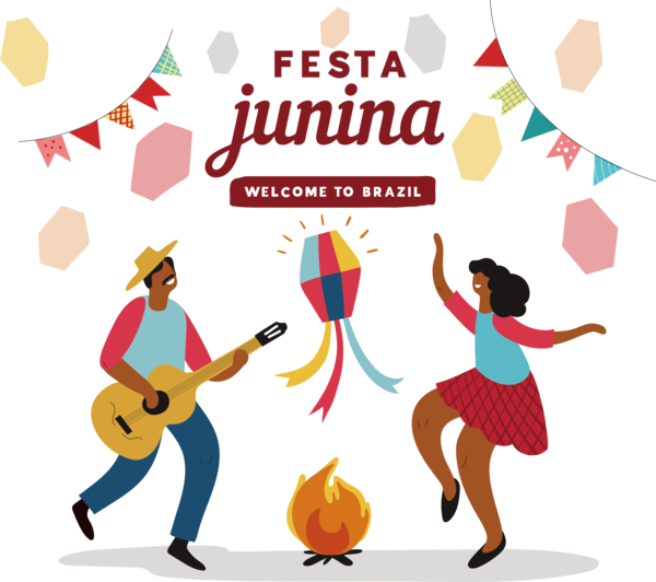 Transparent Festa Junina Festival Midsummer Drawing for Brazilian Festa Junina for Festa Junina