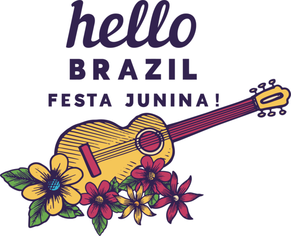 Transparent Festa Junina Design Guitar Accessory Vegetable for Brazilian Festa Junina for Festa Junina