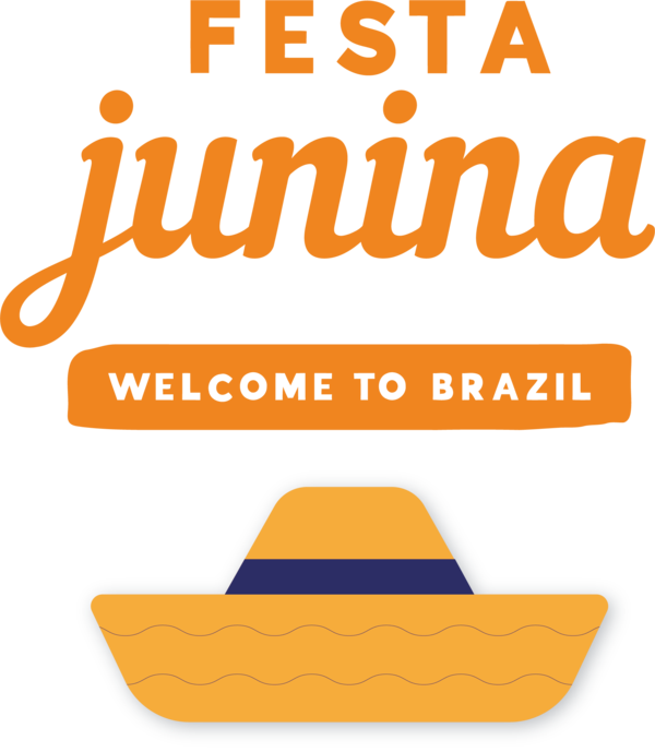 Transparent Festa Junina Logo Line Headgear for Brazilian Festa Junina for Festa Junina
