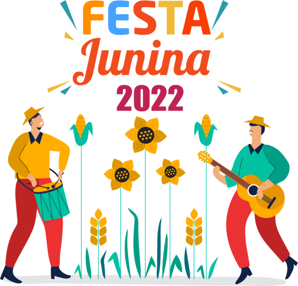 Transparent Festa Junina Carnival Festival Silhouette for Brazilian Festa Junina for Festa Junina