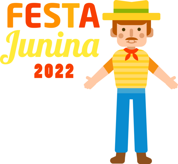 Transparent Festa Junina Costume Human Cartoon for Brazilian Festa Junina for Festa Junina
