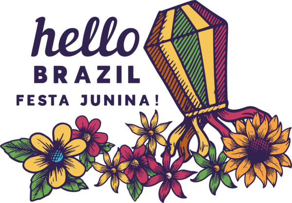Transparent Festa Junina Design Floral design Icon for Brazilian Festa Junina for Festa Junina