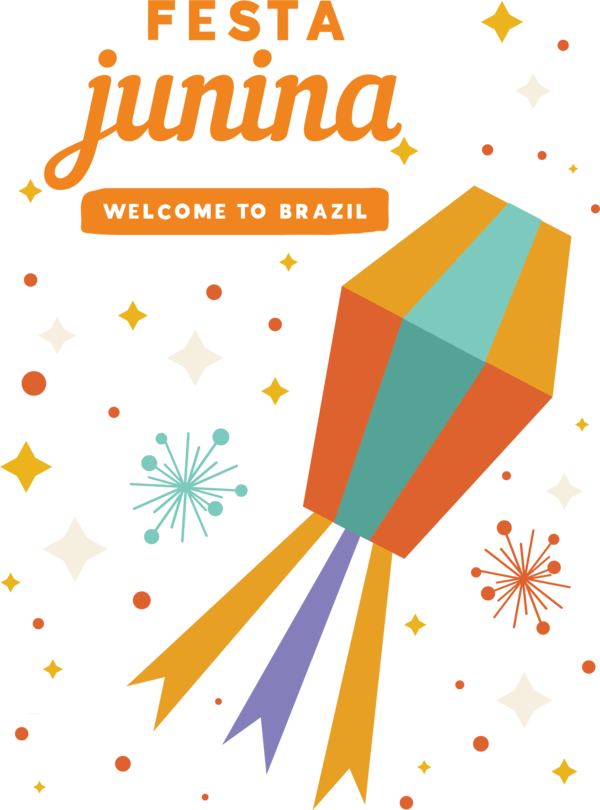 Transparent Festa Junina Paper Drawing Painting for Brazilian Festa Junina for Festa Junina
