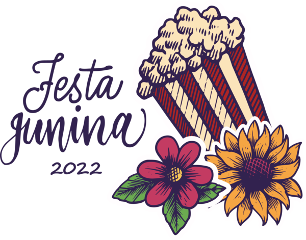 Transparent Festa Junina Flower Painting Acoustic Guitar for Brazilian Festa Junina for Festa Junina