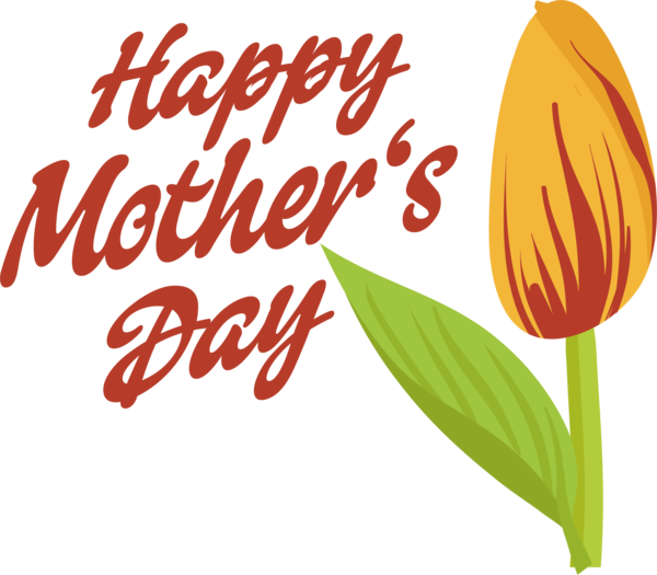 Transparent holidays Flower Text Logo for Mothers Day for Holidays
