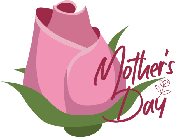 Transparent holidays Rose Flower Logo for Mothers Day for Holidays