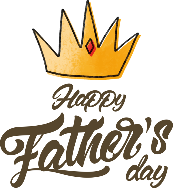 Transparent Father's Day yellow - m create Logo for Happy Father's Day for Fathers Day