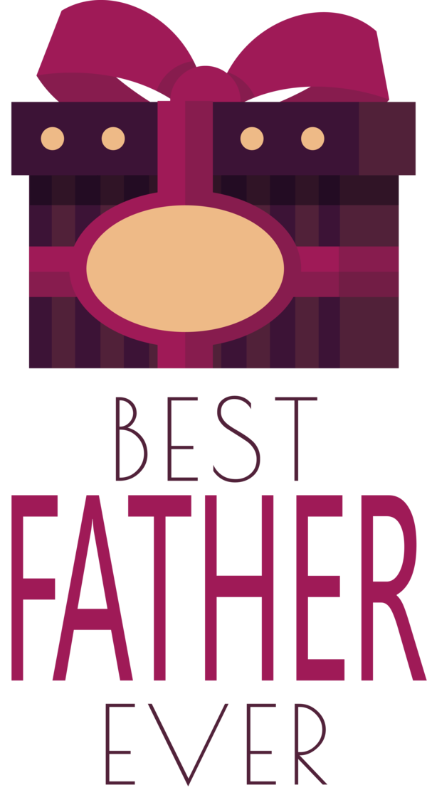 Transparent Father's Day Design Logo Poster for Happy Father's Day for Fathers Day