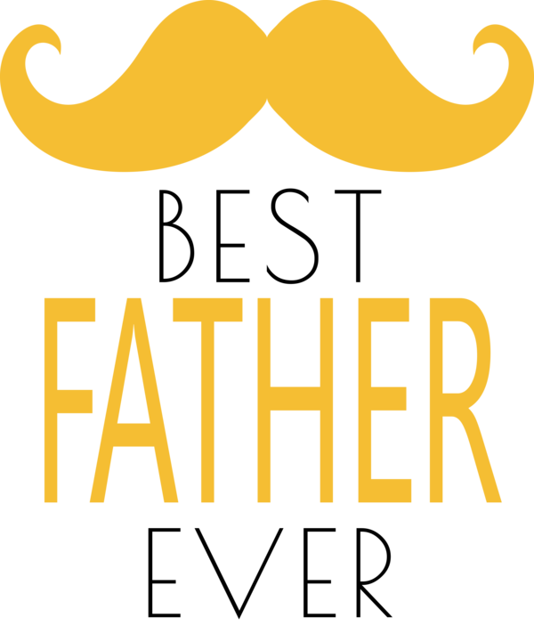 Transparent Father's Day Design Logo good for Happy Father's Day for Fathers Day