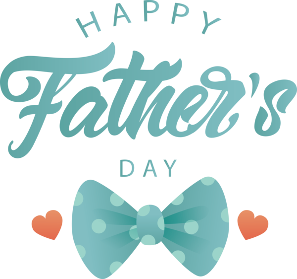 Transparent Father's Day Logo Bow tie for Happy Father's Day for Fathers Day