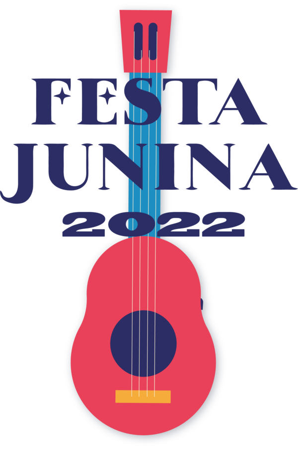 Transparent Festa Junina Guitar Accessory Guitar Logo for Brazilian Festa Junina for Festa Junina