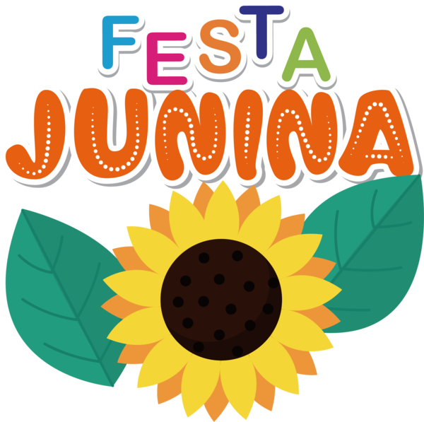 Transparent Festa Junina Flower Daisy family Sunflower seed for Brazilian Festa Junina for Festa Junina