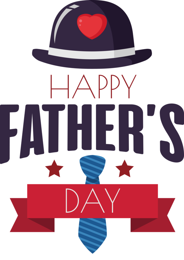 Transparent Father's Day Design Logo Hat for Happy Father's Day for Fathers Day