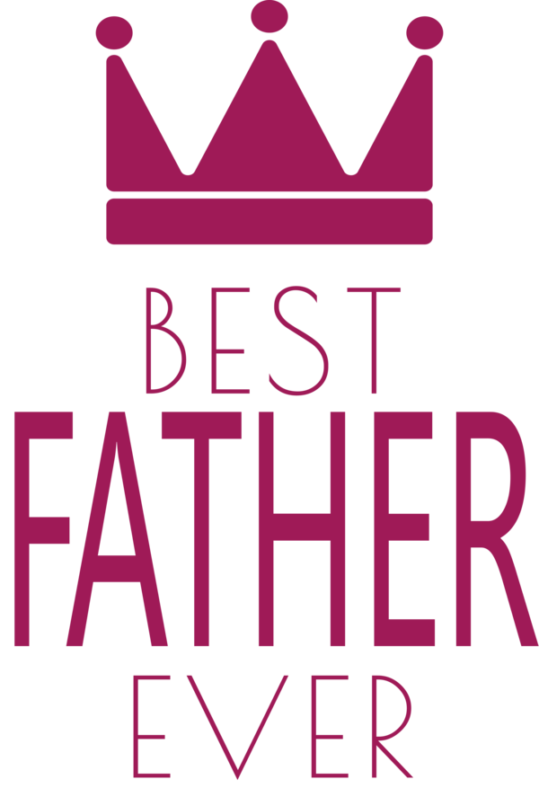 Transparent Father's Day Design Logo Line for Happy Father's Day for Fathers Day