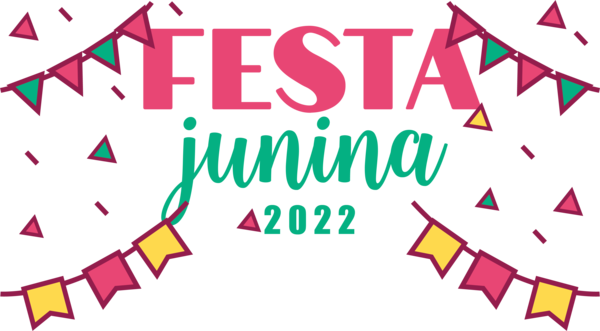 Transparent Festa Junina Design Line Pattern for Brazilian Festa Junina for Festa Junina