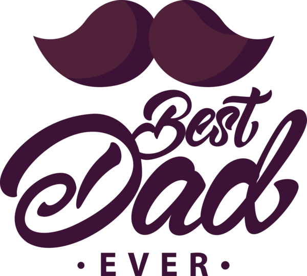 Transparent Father's Day Design Logo for Happy Father's Day for Fathers Day