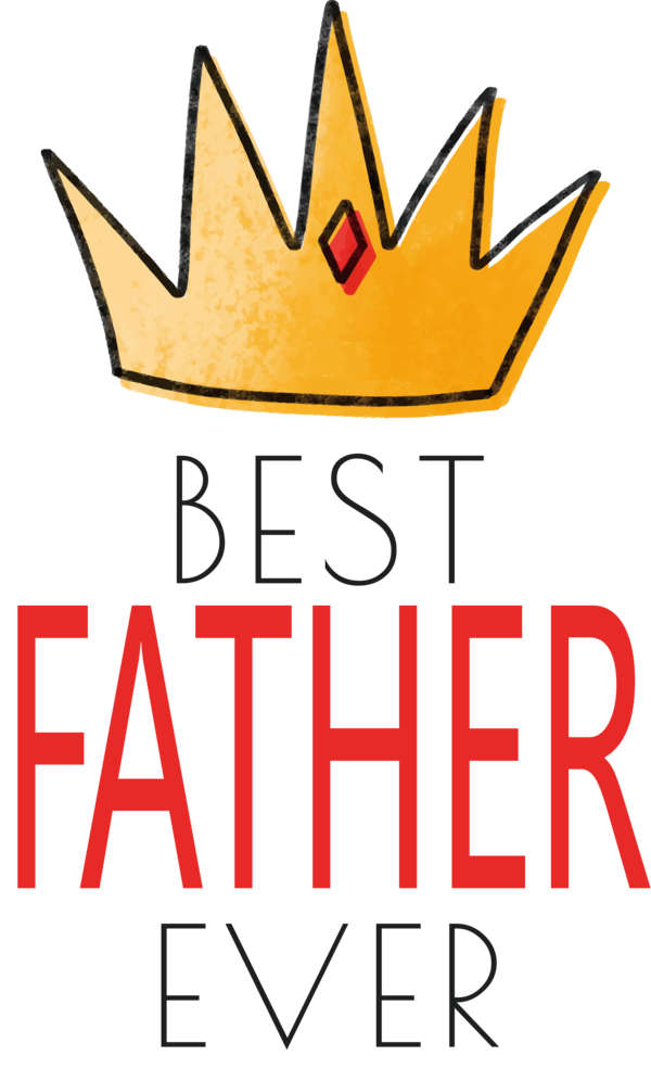 Transparent Father's Day Logo Line Plant for Happy Father's Day for Fathers Day