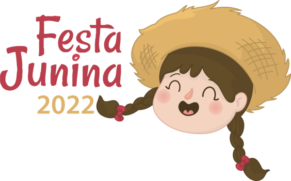 Transparent Festa Junina Cartoon Happiness Character for Brazilian Festa Junina for Festa Junina