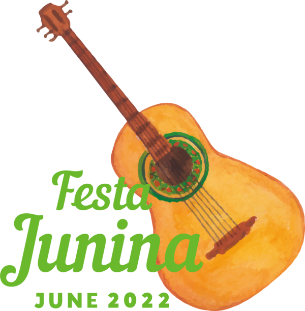 Transparent Festa Junina Guitar Acoustic Guitar String Instrument for Brazilian Festa Junina for Festa Junina