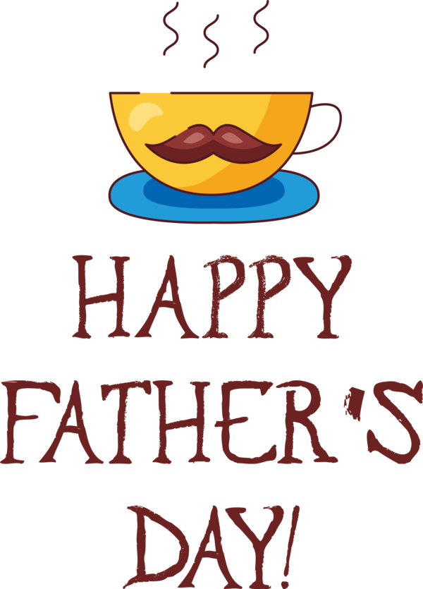 Transparent Father's Day Logo Line Happiness for Happy Father's Day for Fathers Day