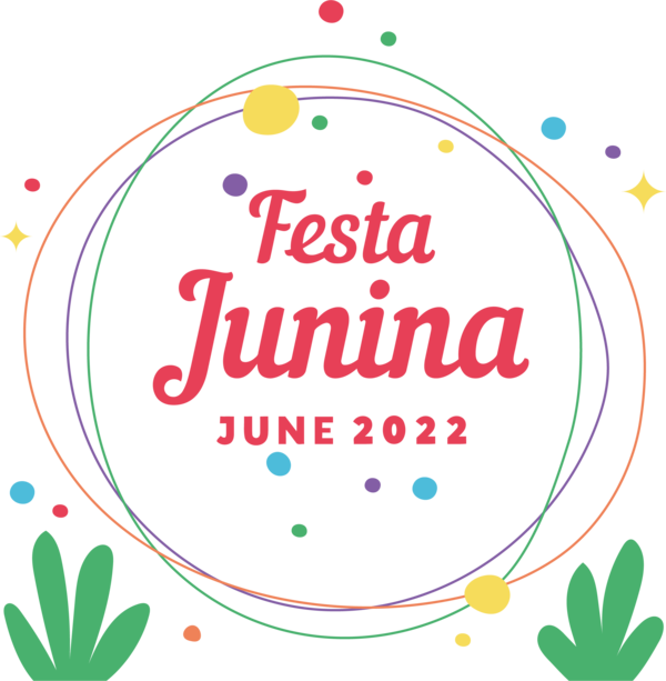 Transparent Festa Junina Logo Design Line for Brazilian Festa Junina for Festa Junina