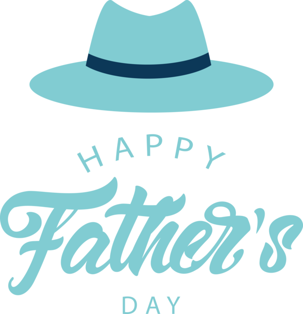 Transparent Father's Day Logo Design Fedora for Happy Father's Day for Fathers Day