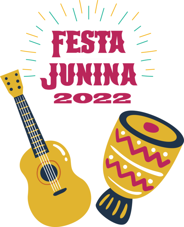 Transparent Festa Junina Guitar Accessory Guitar Line for Brazilian Festa Junina for Festa Junina