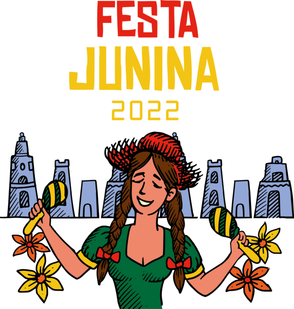 Transparent Festa Junina Cartoon Cartoon Art Museum Drawing for Brazilian Festa Junina for Festa Junina