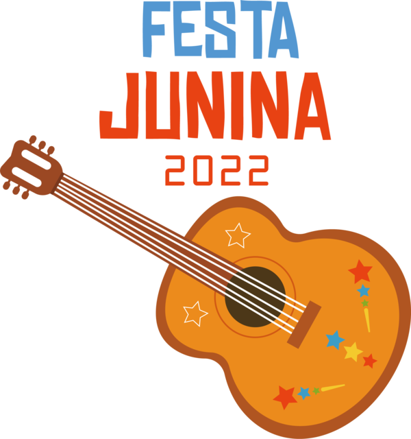 Transparent Festa Junina String Instrument Bass Guitar Acoustic Guitar for Brazilian Festa Junina for Festa Junina