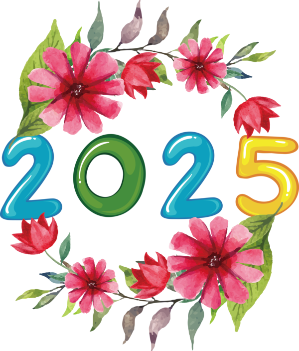 Transparent New Year calendar Julian calendar Islamic calendar for Happy New Year 2025 for New Year