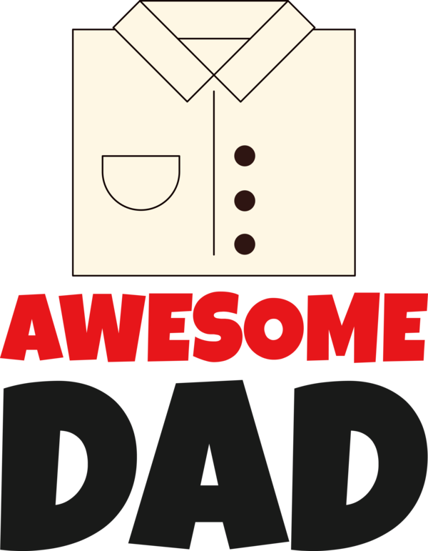 Transparent Father's Day Logo Cartoon Design for Happy Father's Day for Fathers Day