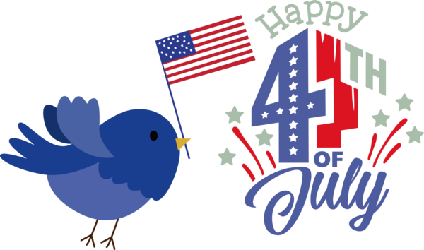 Transparent US Independence Day Design Birds Logo for 4th Of July for Us Independence Day