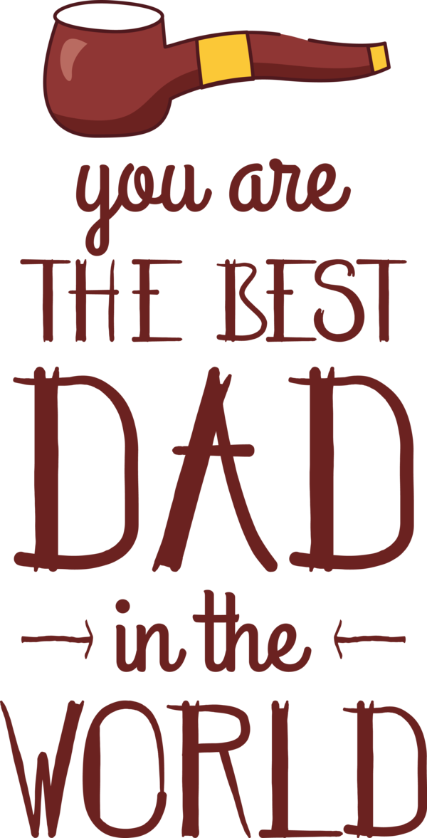 Transparent Father's Day Logo Line Mathematics for Best Dad for Fathers Day