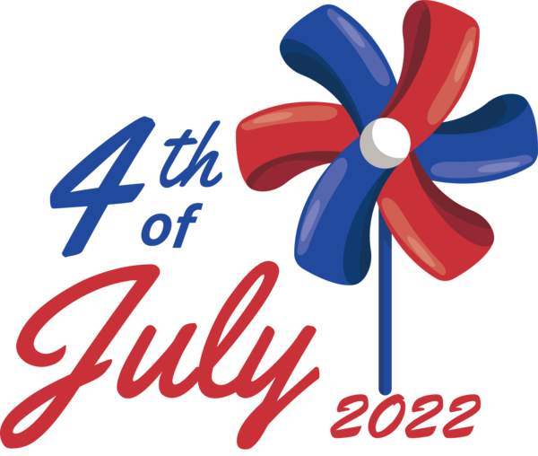 Transparent US Independence Day Logo Line Flower for 4th Of July for Us Independence Day
