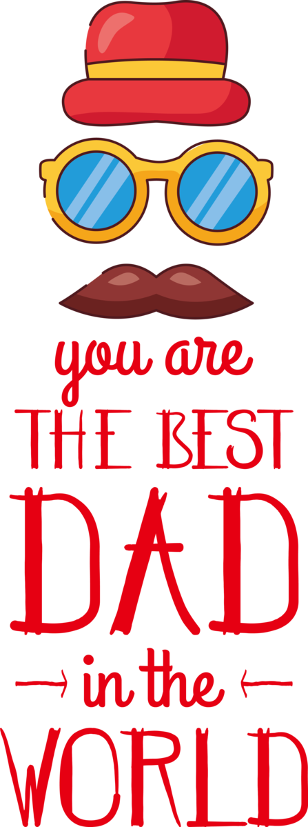 Transparent Father's Day Line Happiness Logo for Best Dad for Fathers Day