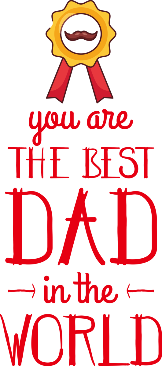 Transparent Father's Day Pyrex Design Logo for Best Dad for Fathers Day