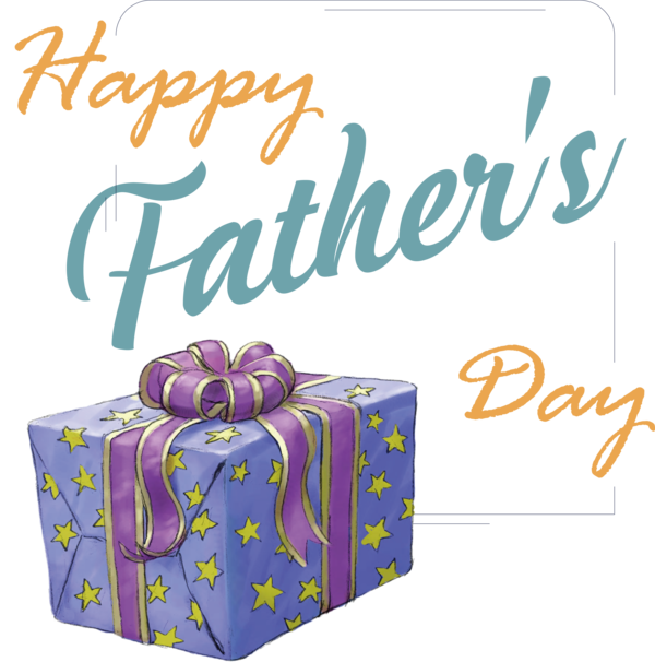 Transparent Father's Day DaiLo Design Line for Happy Father's Day for Fathers Day