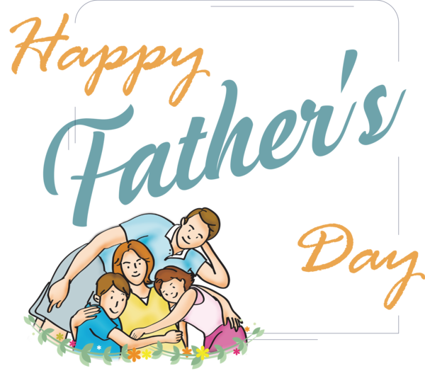 Transparent Father's Day Human Cartoon Happiness for Happy Father's Day for Fathers Day