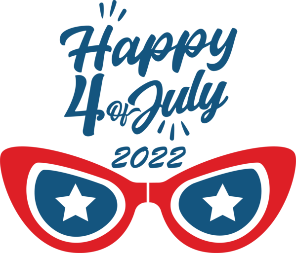 Transparent US Independence Day Sunglasses Goggles Logo for 4th Of July for Us Independence Day