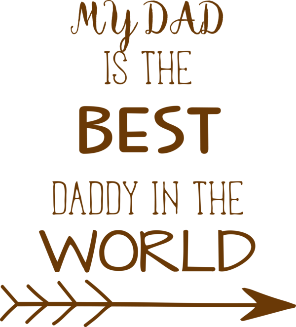 Transparent Father's Day Calligraphy Line Number for Happy Father's Day for Fathers Day