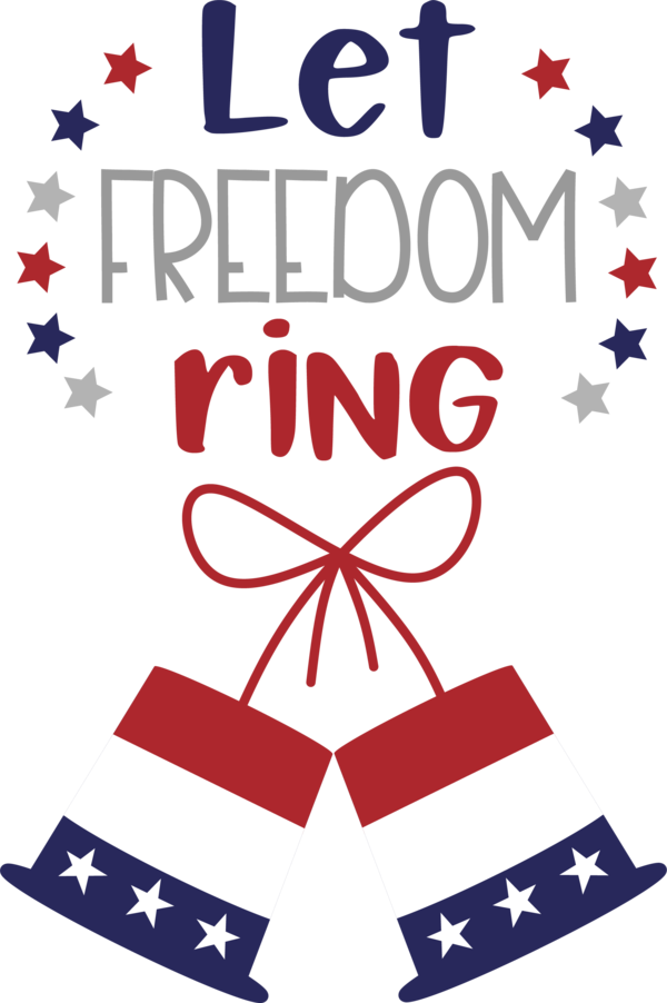 Transparent US Independence Day Design Line Geometry for Let Freedom Ring for Us Independence Day