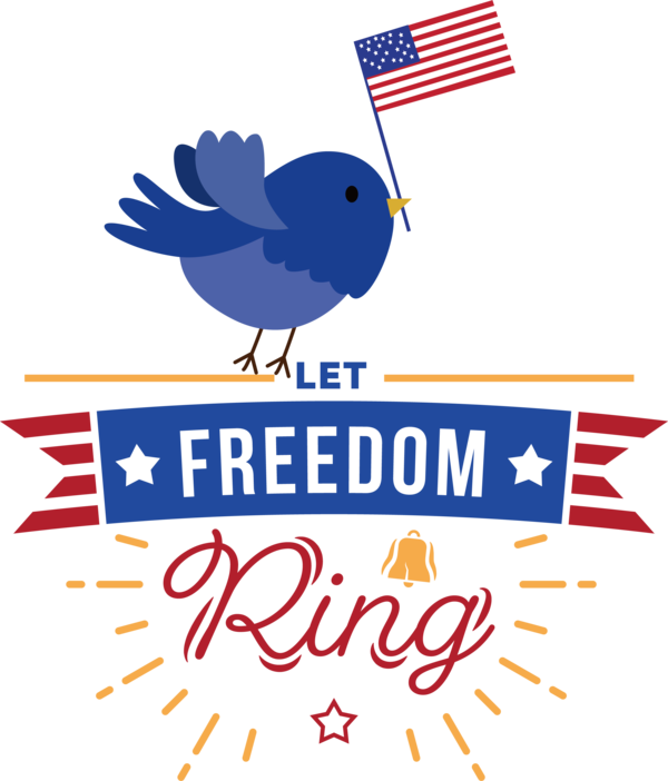 Transparent US Independence Day Independence Day Design Logo for Let Freedom Ring for Us Independence Day