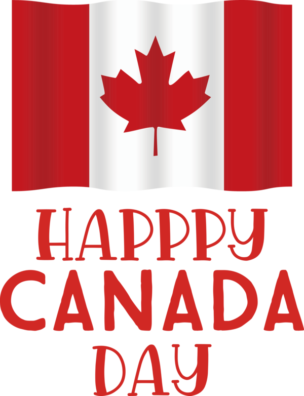Transparent Canada Day Flower Logo Flag for Happy Canada Day for Canada Day