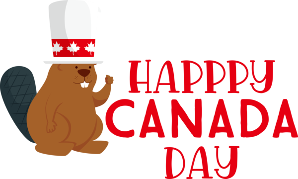 Transparent Canada Day Logo Cartoon Character for Happy Canada Day for Canada Day