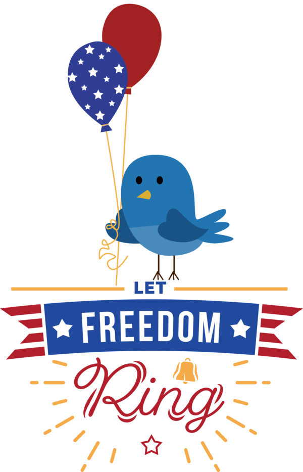 Transparent US Independence Day Logo Independence Day Design for Let Freedom Ring for Us Independence Day
