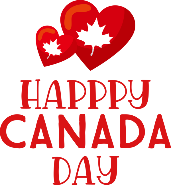 Transparent Canada Day Logo M-095 Heart for Happy Canada Day for Canada Day