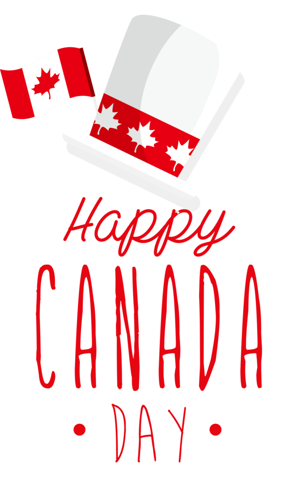 Transparent Canada Day Icon Flag Logo for Happy Canada Day for Canada Day